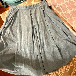 Light blue midi skirt